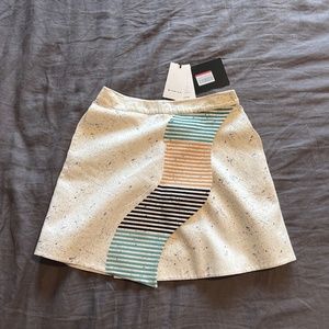 Multi-colored printed mini skirt by Miuniku - new with tags